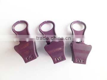 5# resin zipper auto-lock zipper slider painted color zipper head butterfly slider body