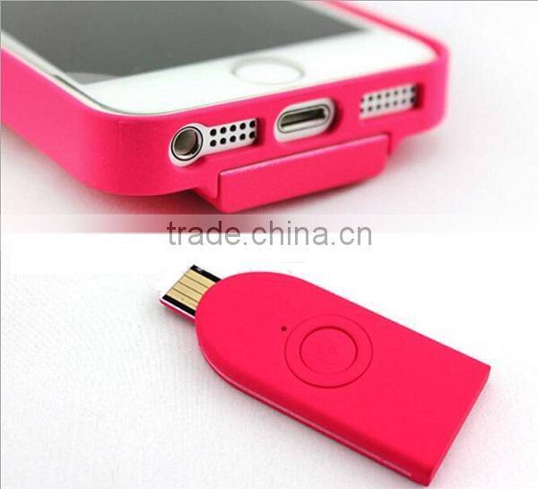 Protective Case with Built-in Bluetooth Remote Shutter for iPhone5/5S