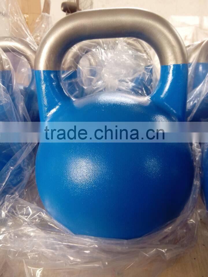 Top grade precesion casting competition kettlebell with stainless steel handle