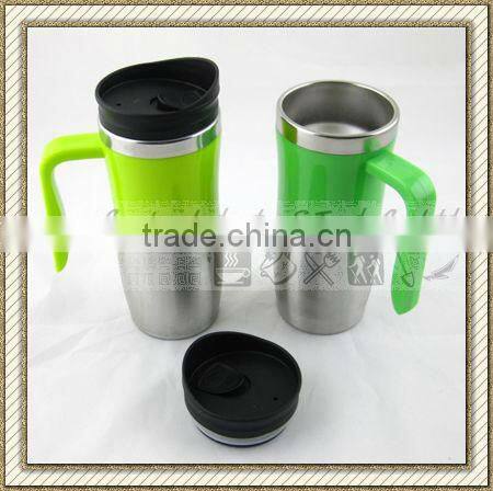 400ml insulated stainless steel travel mug / coffee mug