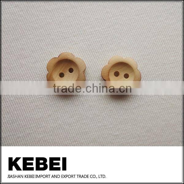 Top Quality beautiful flower Wooden Buttons for shirts