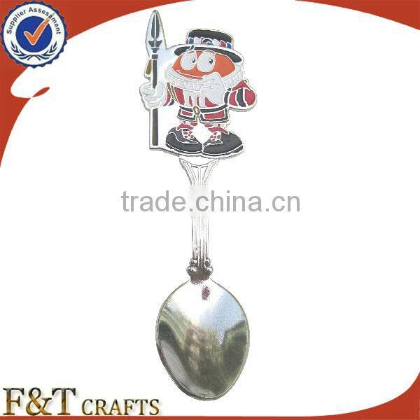 bulk souvenir pearl custom design zinc alloy collectible spoon for gifts