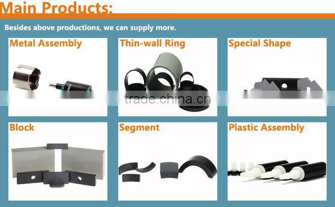 Bonded neodymium motor segment magnets