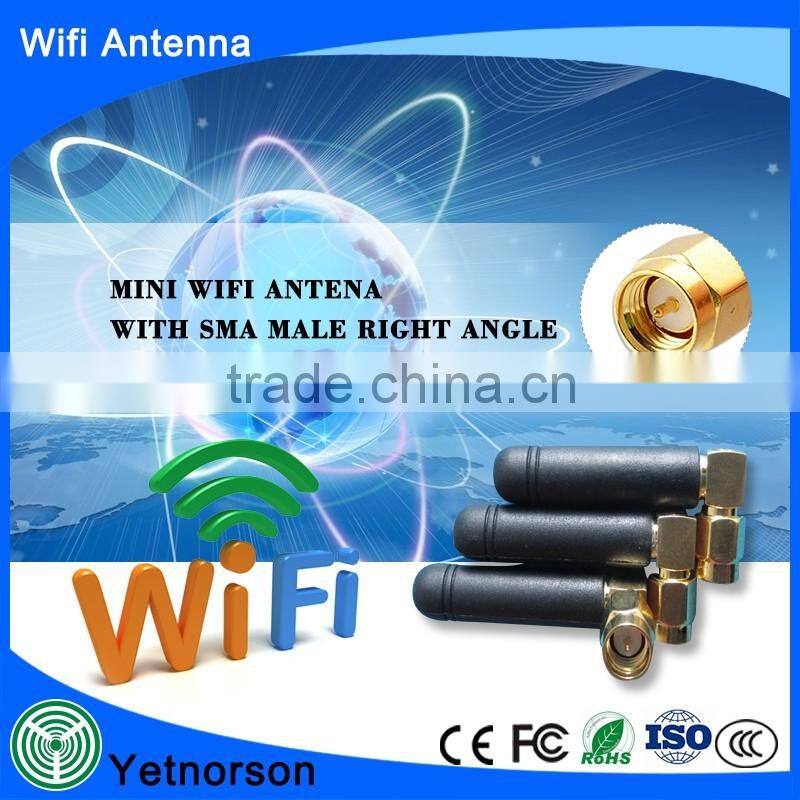 2.4G wireless efficient rubber duck internal wifi antenna with SMA connector