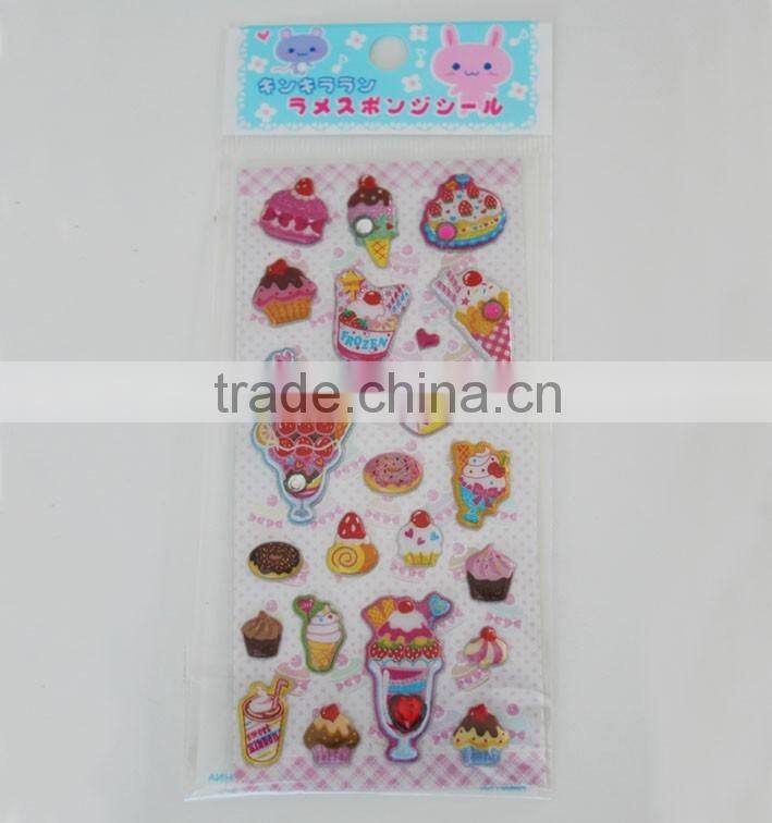 2016New product puffy sticker , eco-friendly foam sticker,3d foam sticker
