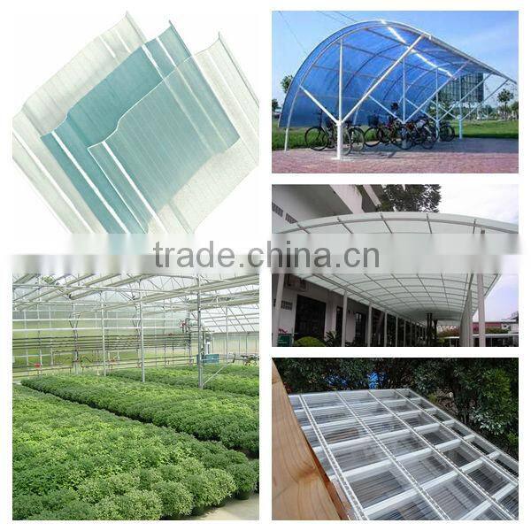 Transparent roof covering