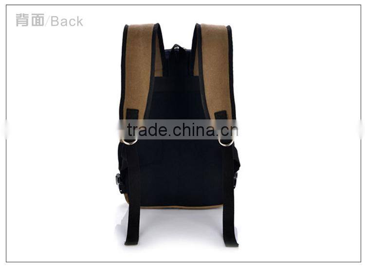 2014 multiple color waxed canvas backpack, icarly school backpack in Guangzhou