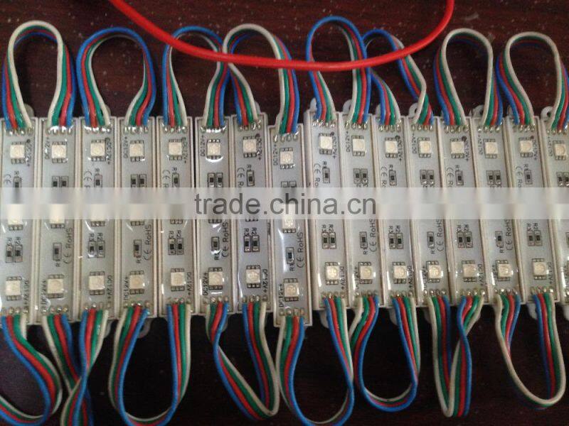 Dumb Rectangle RGB LED Waterproof Module - 12v (3 pixels each)