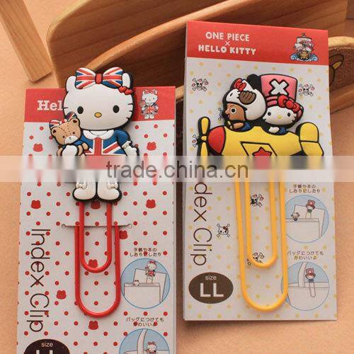 Big metal rubber cute chicken personalized paper clip metal spring clips
