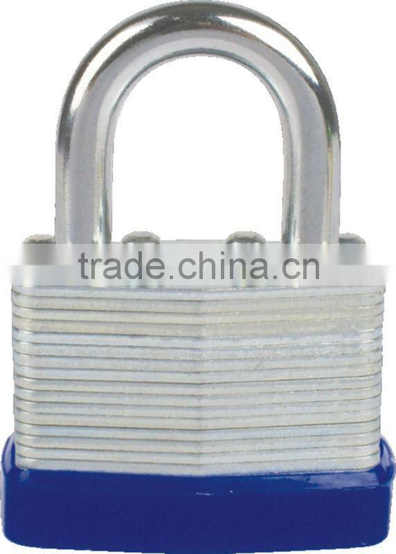27mm steel laminated padlock laminated steel short shackle padlock