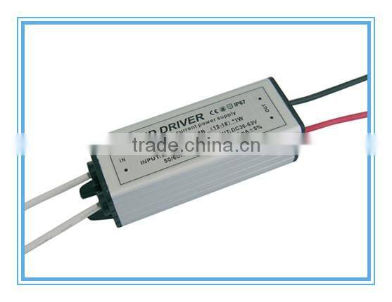 12-18x1w waterproof led driver