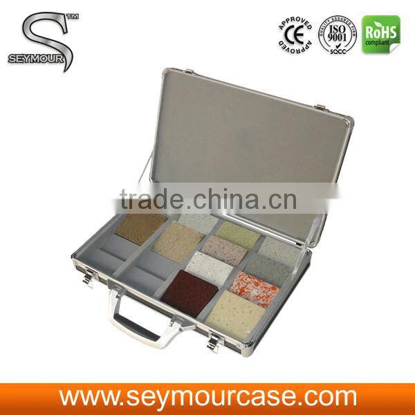 Quartz Stone Sample Display Case Floor Tile Aluminum Fashion Display Suitcase Display Case Box