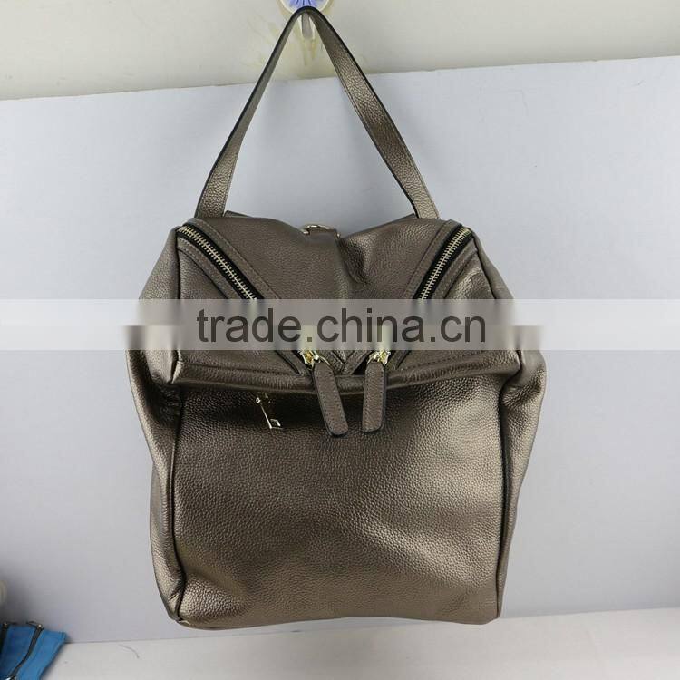 Trendy fashion designer new style ladies multifunction genuine leather backpack