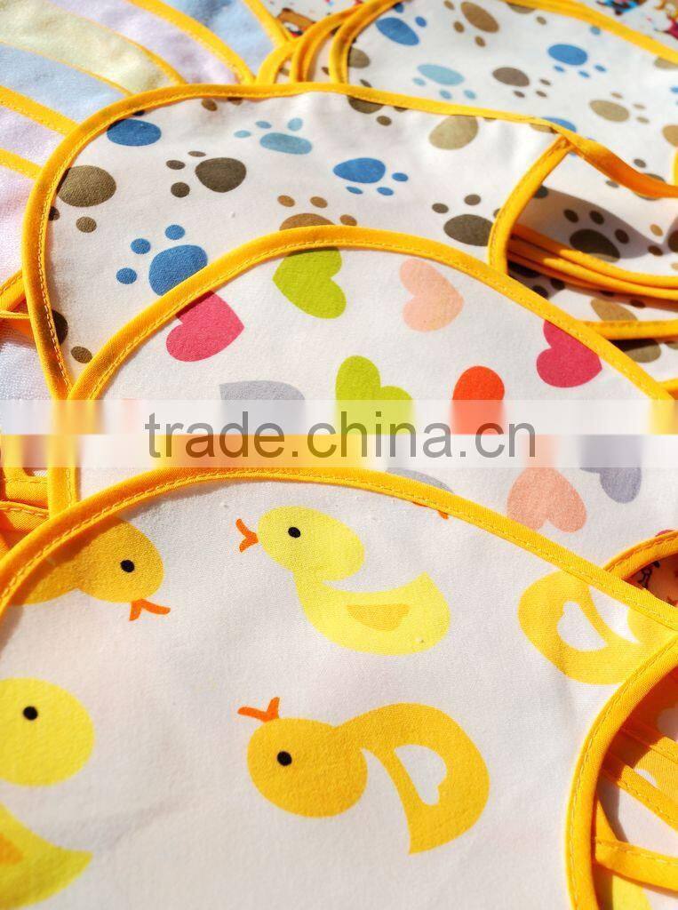 baby bib cotton terry with TPU coating back soft bib made in china cotton toddle scarf baby jersey adjustable bib