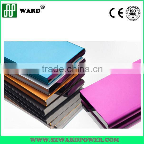 external portable mobile power bank 8000mAh with charging , discharge, overload