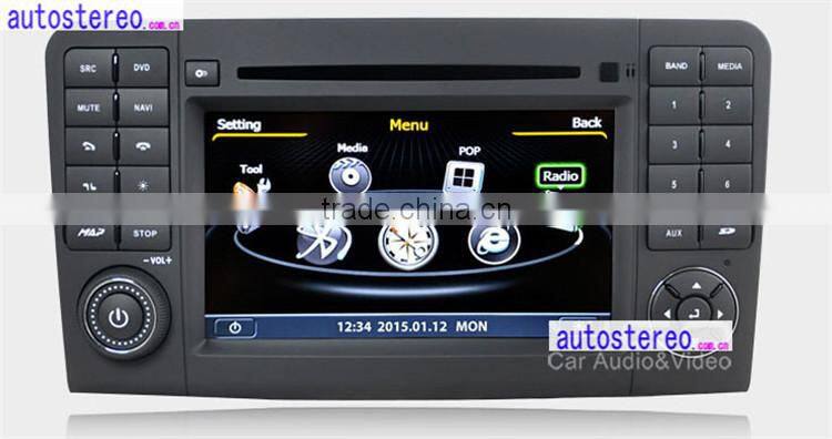 Autostereo Car DVD Player for Mercedes ML Class W164 GPS Navigation with Canbus,Ipod,BT,WIFI and Free Map Car Multimedia System