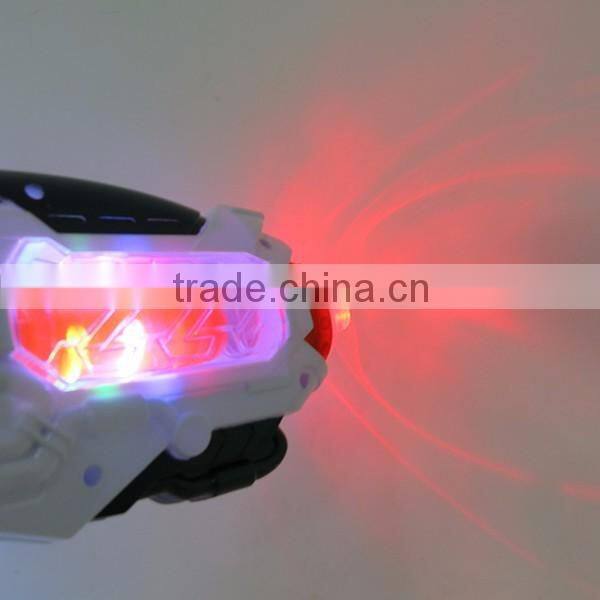 Promotional creative funny kids plastic B/O gun with light and music
