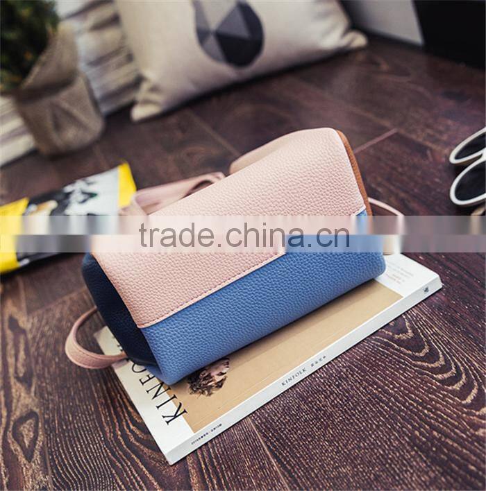 Latest college girls shoulder bags korean style ladys long strap hand bags