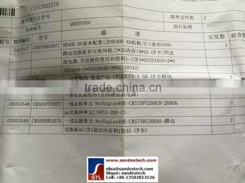 Huawei CR5D0EFGFE70 03030PYE P51-24xGE-SFP-E LPUF-51 24-Port 1000Base-X-SFP Flexible Card E(P51-E) for Huawei NE40E NE80E