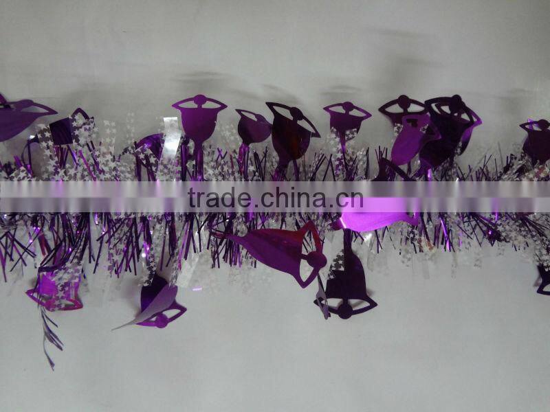 hot sale purple and silver christmas decorations