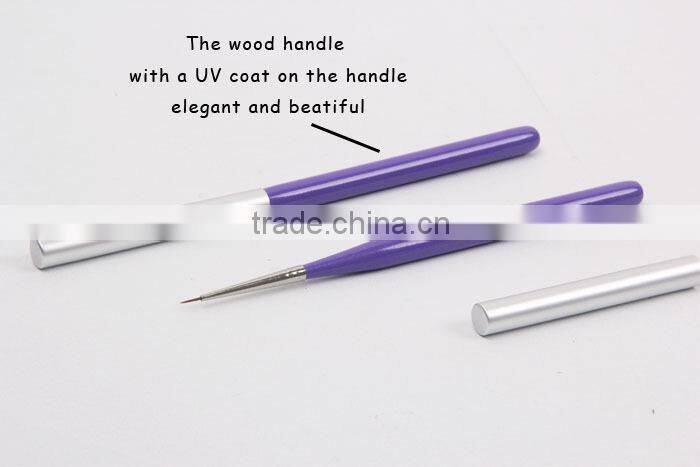 ANY Nail Art Care Pure Sable Nail Brushes for Acrylic Extension Nails