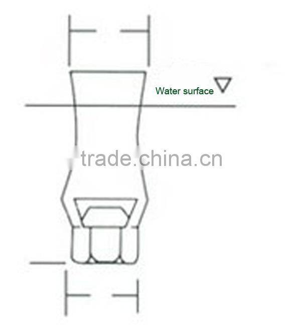 2'' big size stainless steel 304 Ice tower can adjustable dancing swimming pool water fountain nozzle