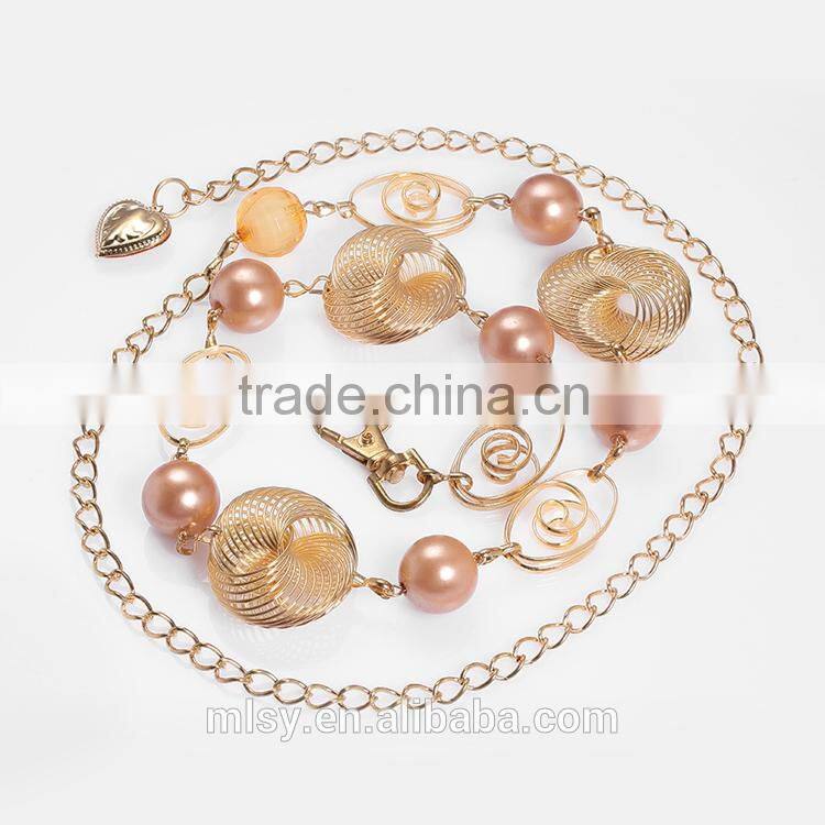 Pearl decorative chain/ metal chain making