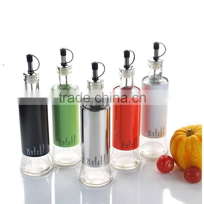 hot sale glass grand oil and vinegar bottle drizzler