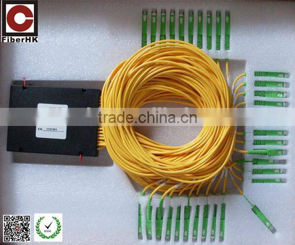 single / multimode rack-mount fiber optical splitter 1*4 plc