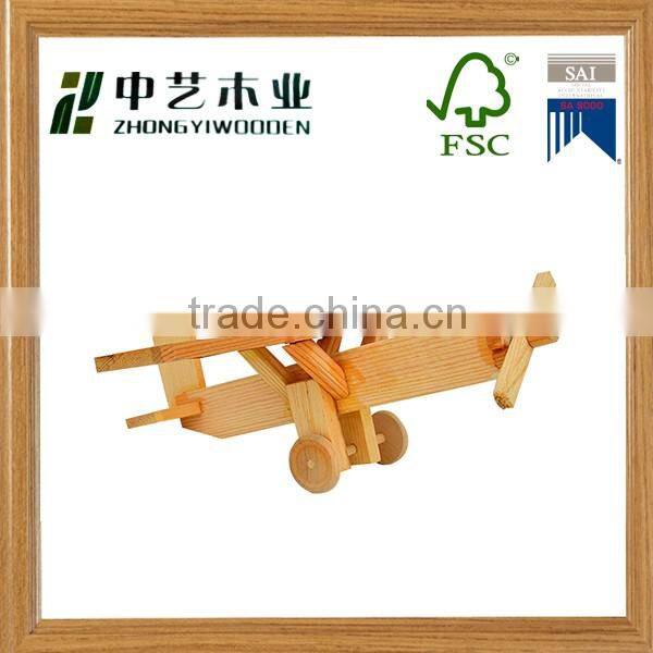 2016 unfinished handmade DIY natural colour customized logo wooden magnetic wooden educational toys