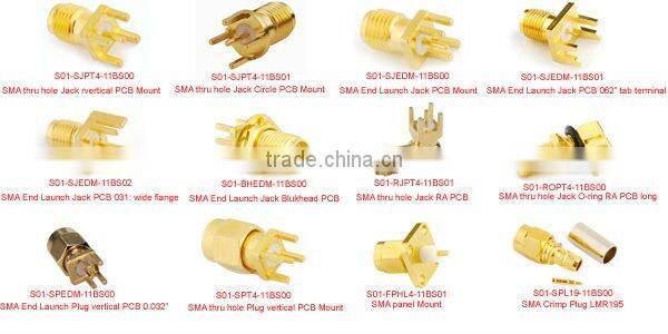 sma female jack connector Crimp RG316 RG174 RG188 LMR100 cable
