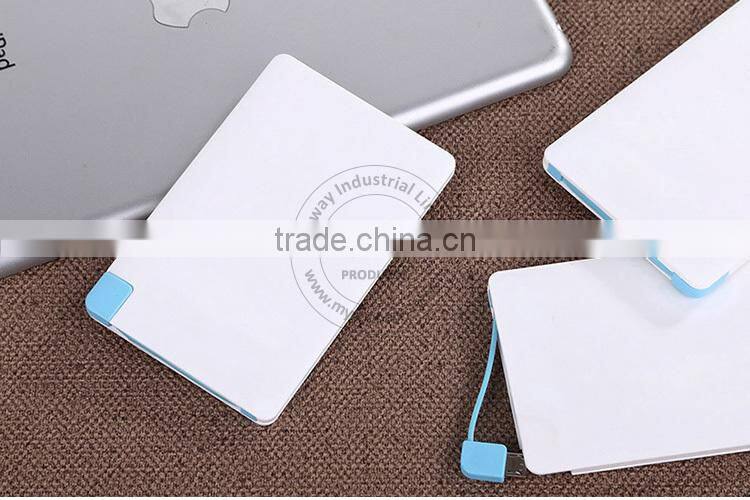 personalized branding colorful printing credit card smart power bank for hot oem