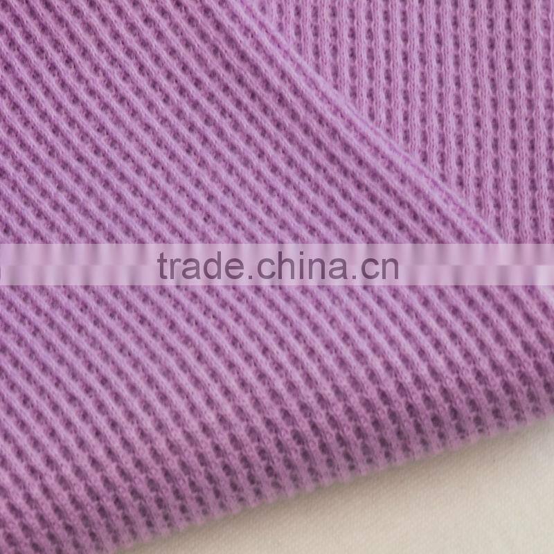 knitted fabric cotton spandex waffle