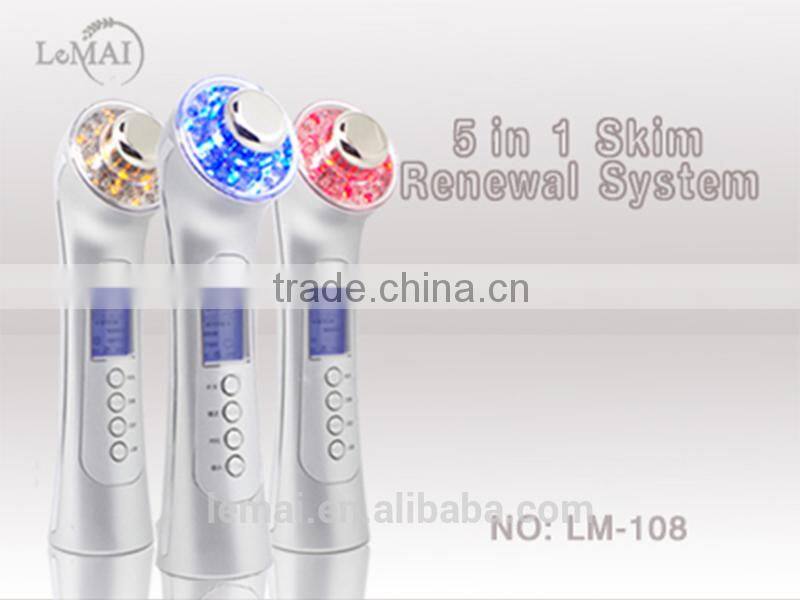 high quality low price 5 in 1 ultrasonic facial massager beauty product