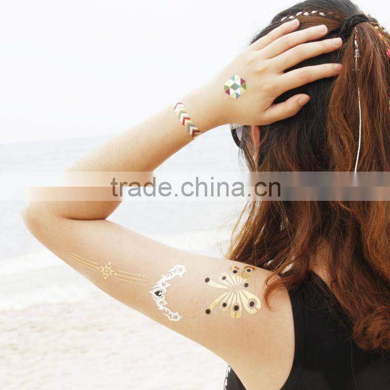 Good Price Good Quality Metallic Temporary Tattoo Stickers Wholesale Jewelry Style