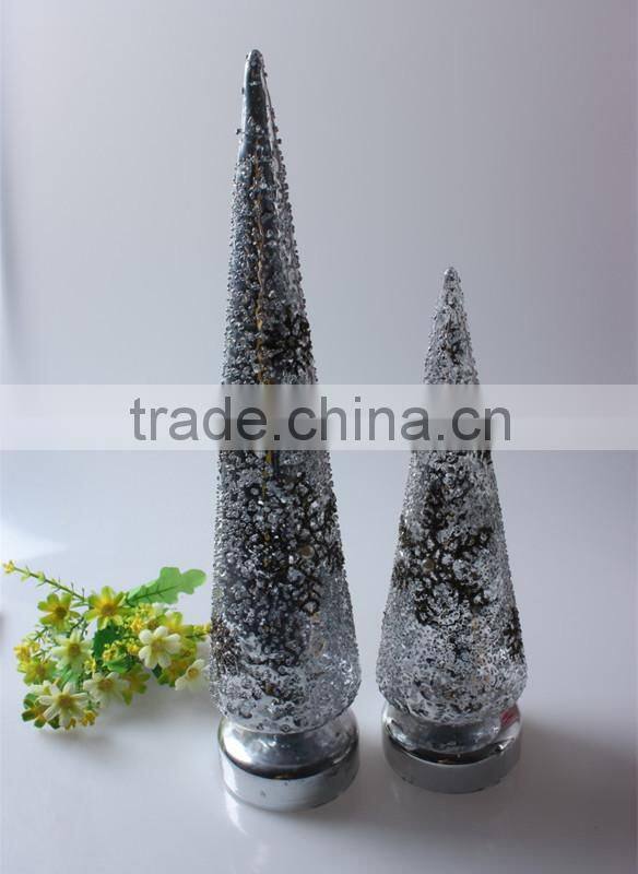 China manufactuer mouth blown christmas tree with led for hoiliday indoor decoration