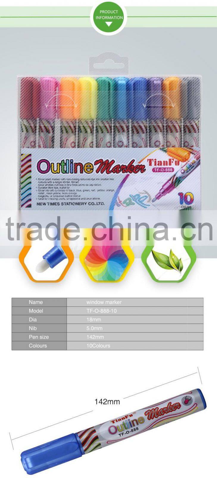 Supplier direct durable liquid chalk non-toxic window marker