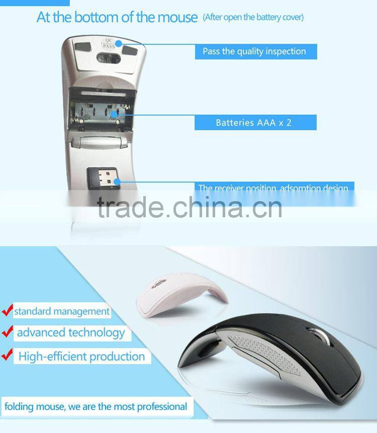 2.4Ghz foldable wireless optical keyboard mouse
