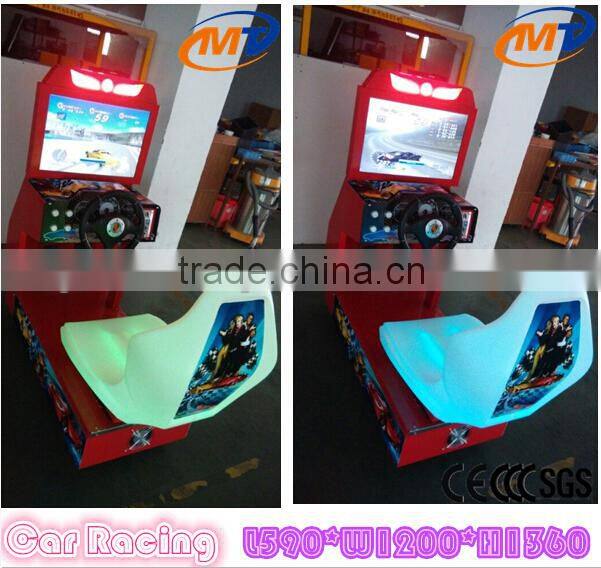 Amusement arcade car game kids racing car simulator