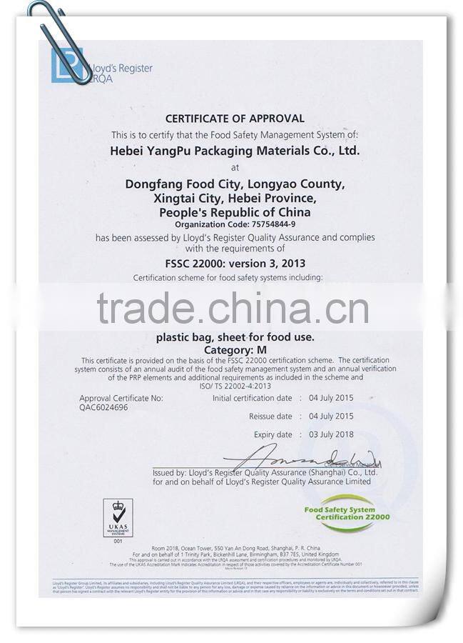 Hot sale charming and cute mask plastic bag new design 2016