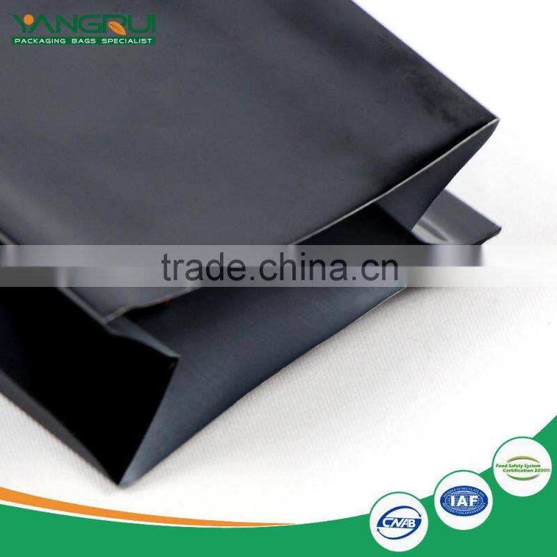 factory direct sale new design 8 side seal bag aluminum foil coffee pouch customized suqare bottom pipe organ bag plus valve