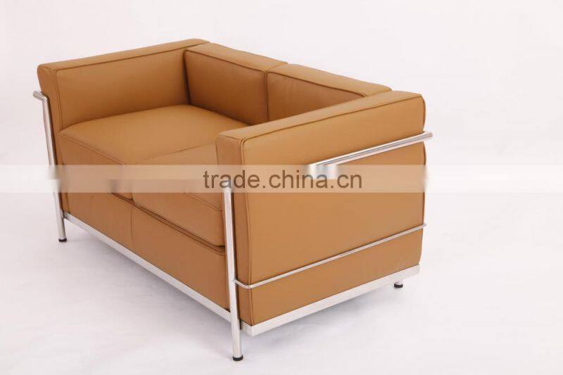 Alibaba Bauhaus furniture supplier Le Corbusier LC2 sofa replica