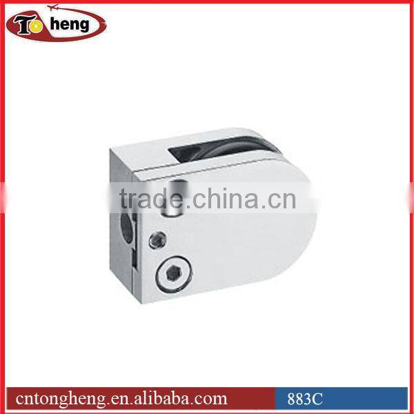 881D Glass handrail Stair balustrade stainless steel Wall mounted glass connector support clamp