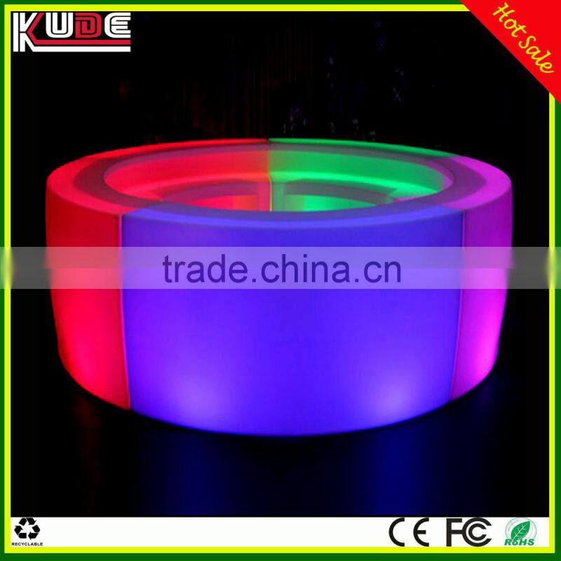 New arrival LED lighted curved bar counter for party