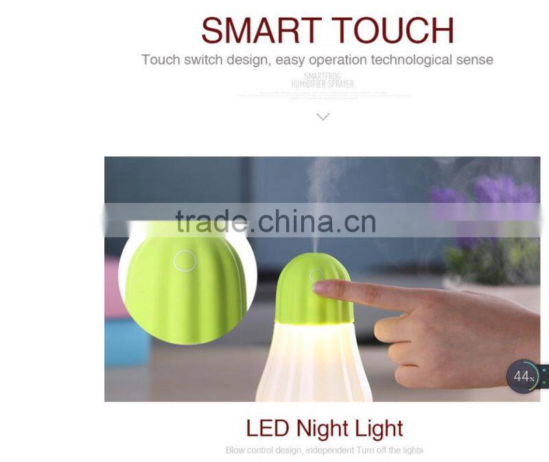 China manufacturer portable air purifier and humidifier/Strong fog mini table pumpkin water bottle humidifier