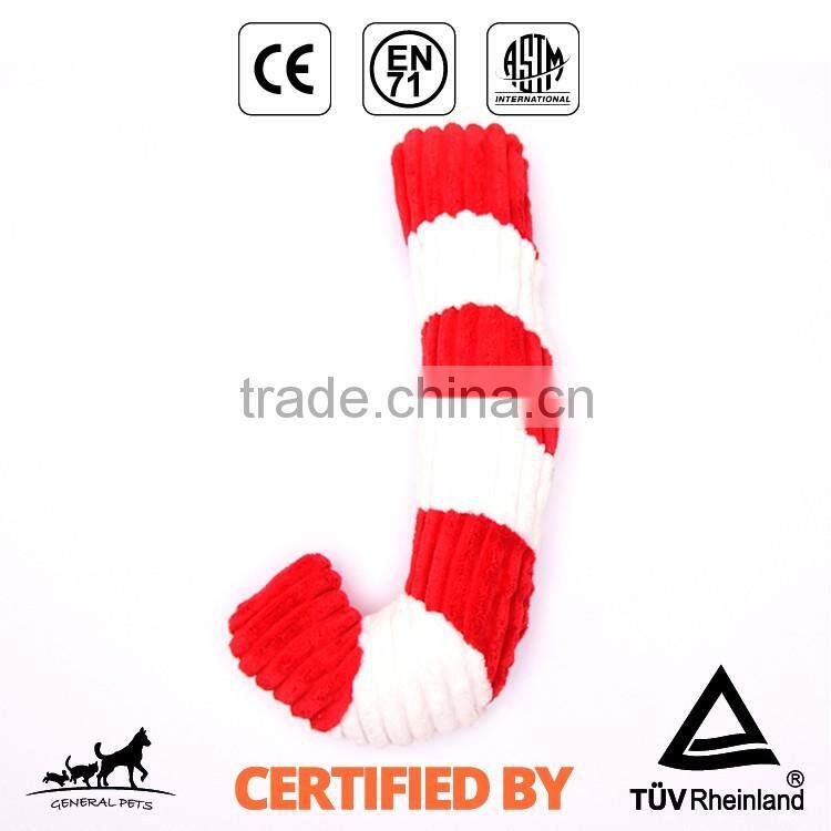 Stuffed Plush Dog Toy Walking Stick Shape Pug Dog