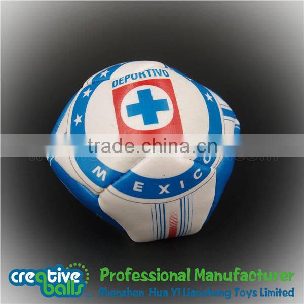 Promotional cheap footbag,custom funny hackysack.
