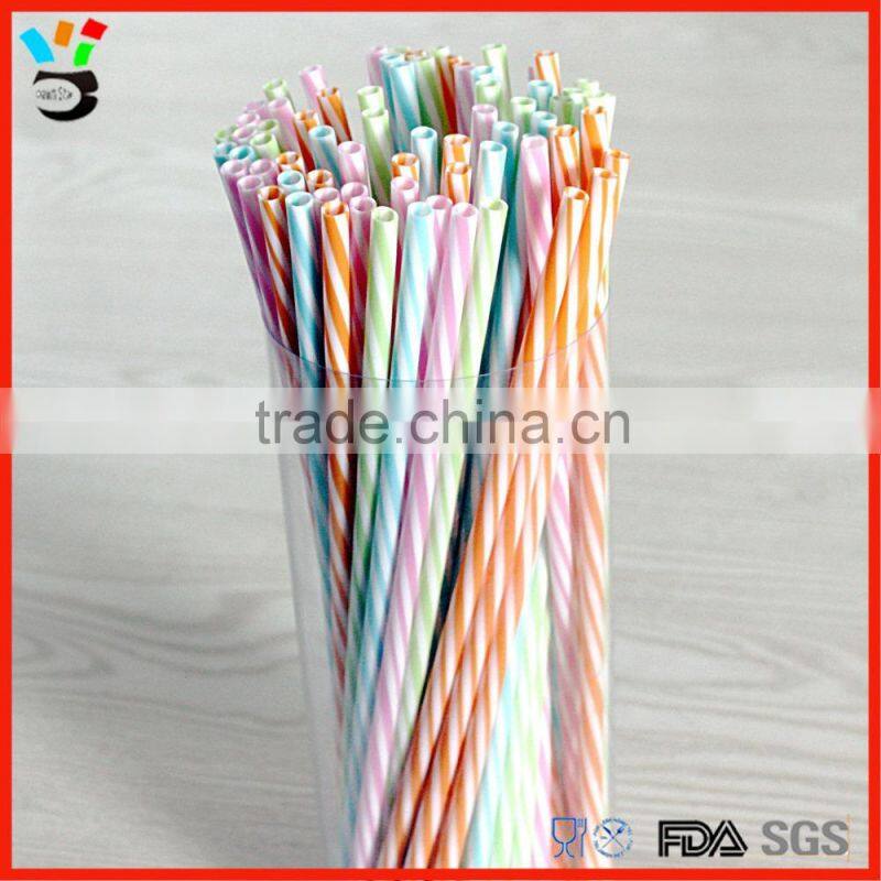 FDA Testing Passed Eco-Friendly Green Material Made Dichromatic Plastic Drinking Straw