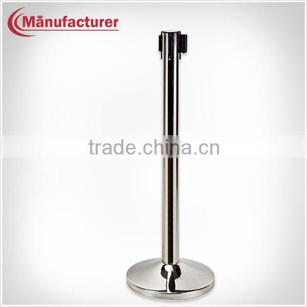 Queue Line Stand Concert Crowd Control Retractable Belt Barrier In Airport/Hotel/Bank