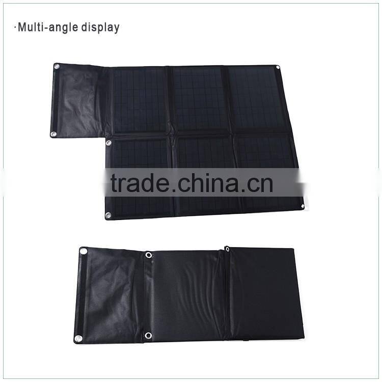 folding portable 60w sunpower solar panels with controller